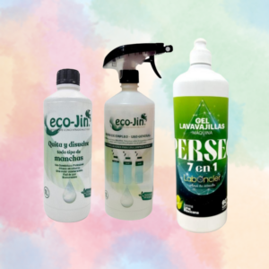 Pack Ecojin 1 L., Difusor y Perseo Lavavajillas Máquina en Gel 1,2 kg
