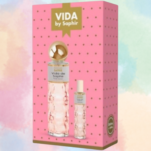 Saphir Vida Perfume para Mujer - Estuche Regalo con Eau de Parfum de 200 ml + 30 ml - Perfume Oriental