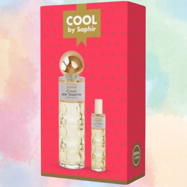 Saphir Cool Perfume para Mujer - Estuche Regalo con Eau de Parfum de 200 ml + 30 ml - Fragancia Floral Atemporal