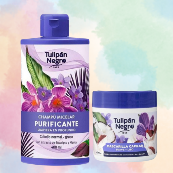 Pack Champú y Mascarilla Purificante Tulipán Negro