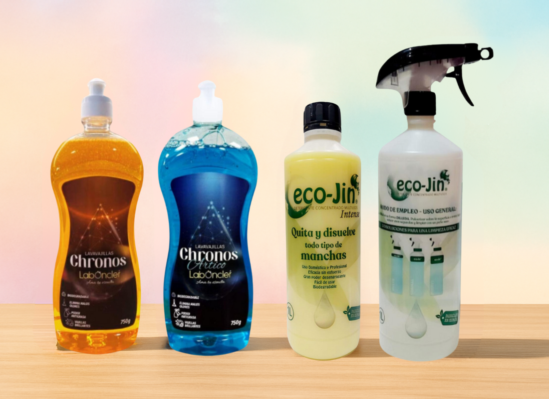 Pack Premium de Cocina ECOJIN: Ecojin 1 Litro con Difusor + 2 Lavavajillas Chronos