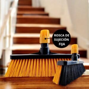 Escoba Mixta de Alta Resistencia para Interiores y Exteriores.